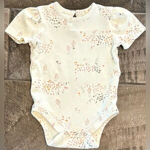 Pehr Organic Cotton Puff Sleeve Bodysuit